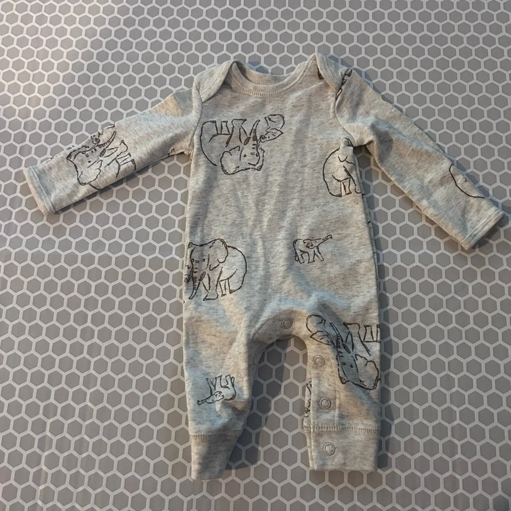 Baby Boy Bundle of 4 New Born - 3 Months One Piece PJ’s